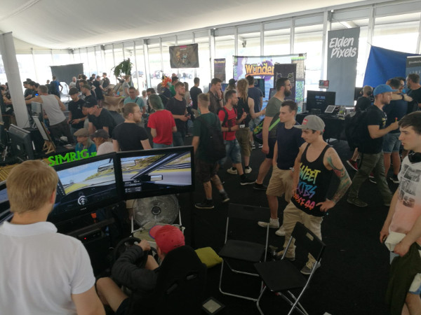 Ein Foto von der Retrospelmässan 2018 SIMRIG at Retrospelsmässan