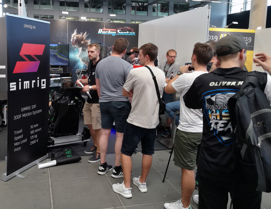 Busy at the SIMRIG booth